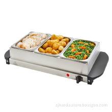 Stainless Steel Three 1.5L Pans Buffet Food Server